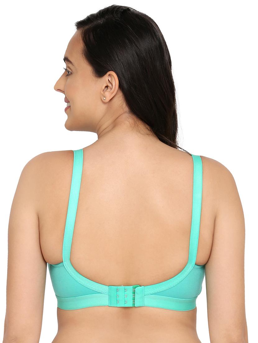 sea green solid t-shirt bra - 18345579 - Zoom Image - 2