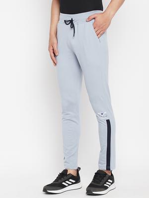 blue solid full length track pant - 18345793 - Standard Image - 3