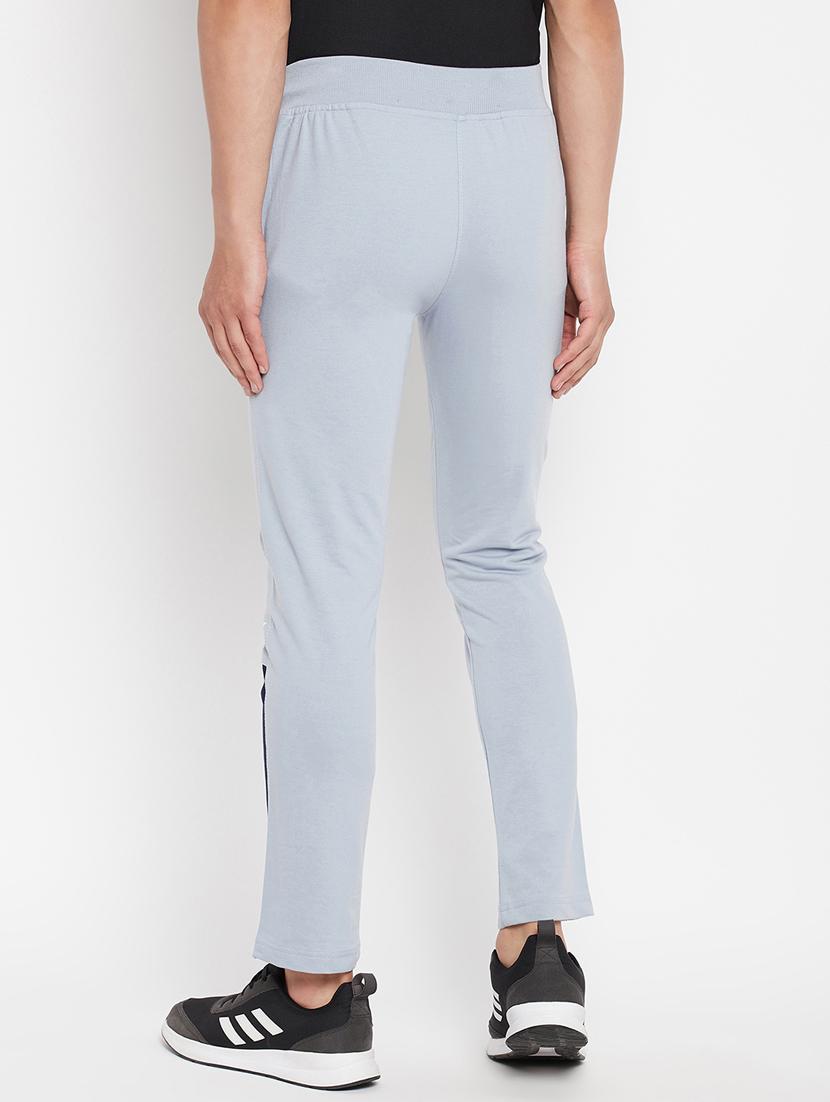blue solid full length track pant - 18345793 - Zoom Image - 4