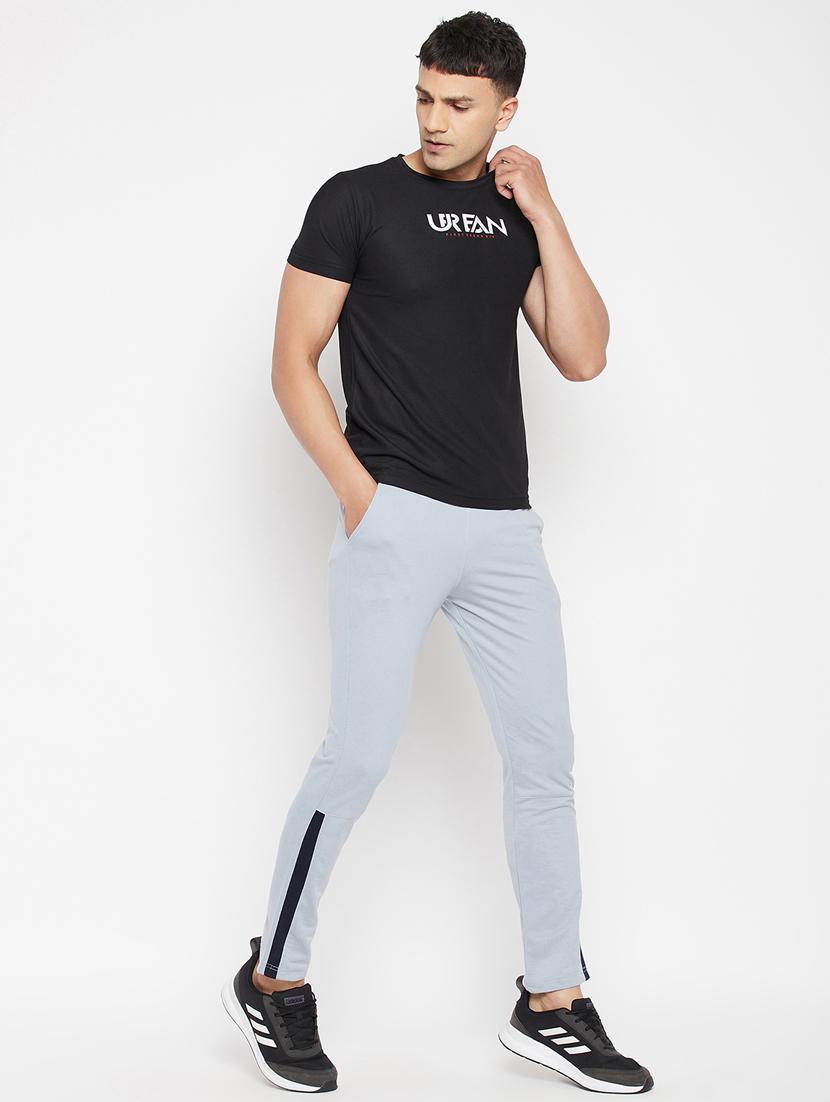 blue solid full length track pant - 18345793 - Zoom Image - 5