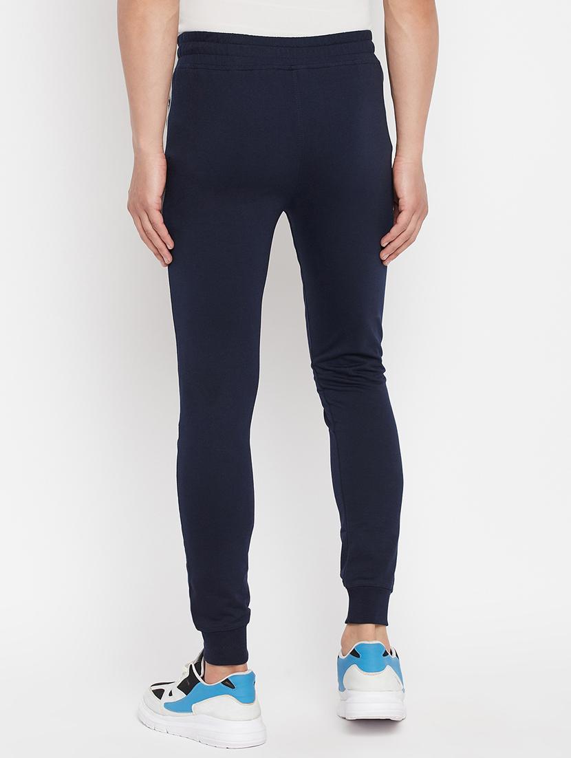 navy blue solid full length track pant - 18345803 - Zoom Image - 4