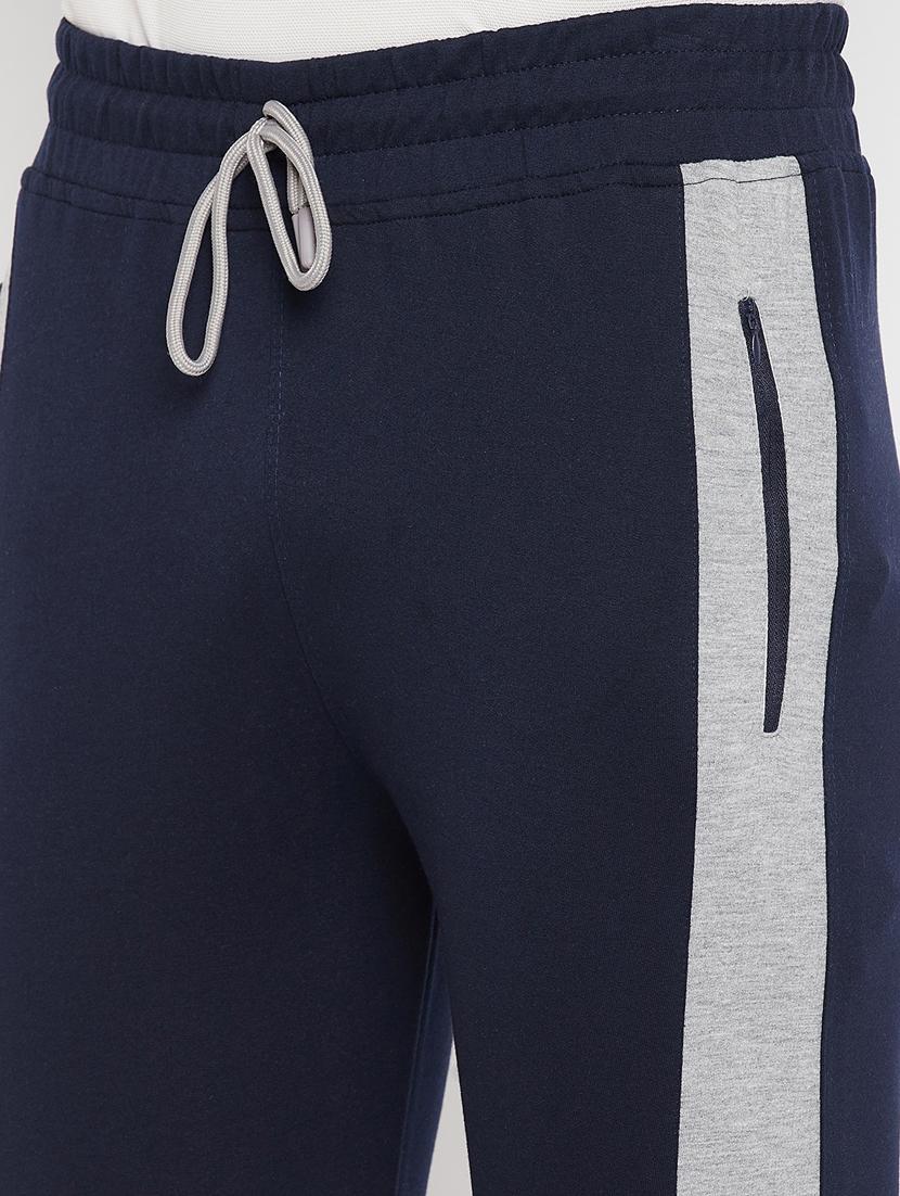 navy blue solid full length track pant - 18345803 - Zoom Image - 6