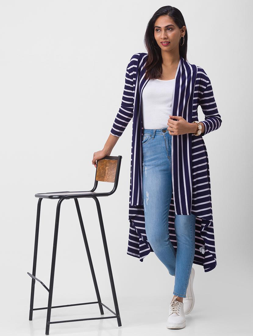 longline striped shrug