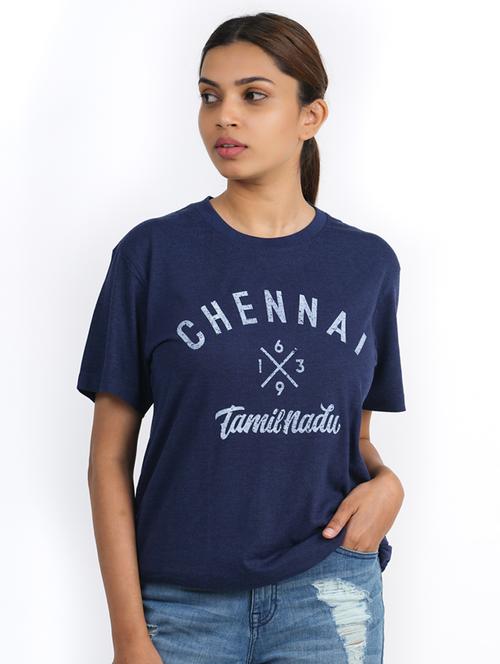 unisex chest print t-shirt - 18346212 - Standard Image - 1