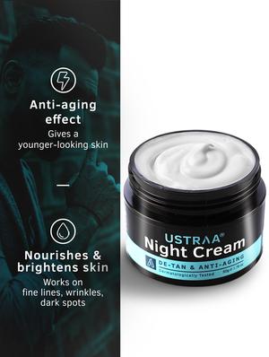 ustraa power face wash energize and de-tan - 200g & night cream - 50g - 18346223 - Standard Image - 4
