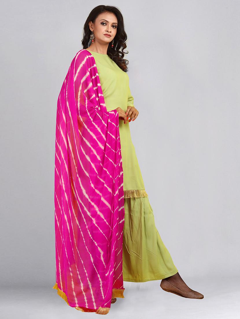 green solid straight kurta - 18346671 - Zoom Image - 2