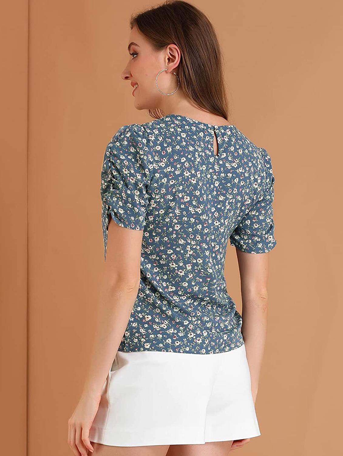 crew neck printed top - 18346890 - Zoom Image - 4