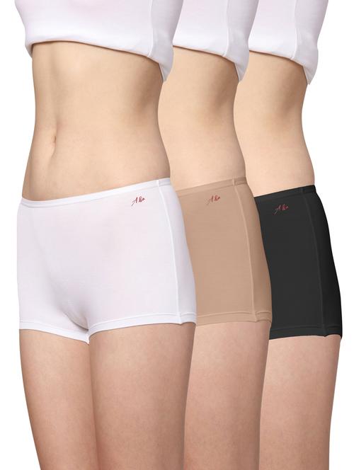 boy leg micro modal, anti bacterial, skinny soft premium panties (pack of 3) - 18347104 - Standard Image - 1
