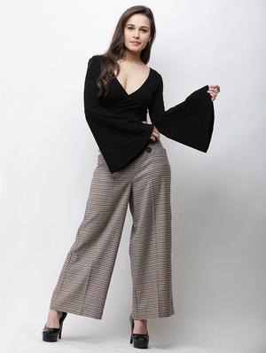 bell sleeved crop top - 18347677 - Standard Image - 4
