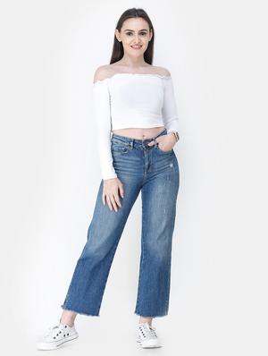 off shoulder solid top - 18347696 - Standard Image - 4