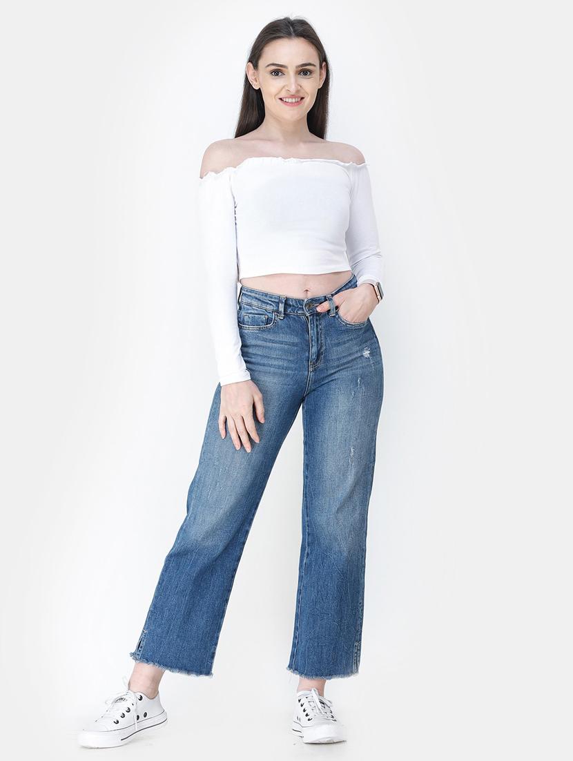 off shoulder solid top - 18347696 - Zoom Image - 4