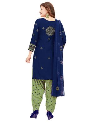 multi colored synthetic suit combos unstitched - 18348862 - Standard Image - 3