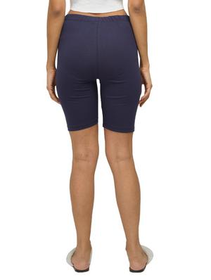 navy blue solid cycling shorts short - 18349123 - Standard Image - 3