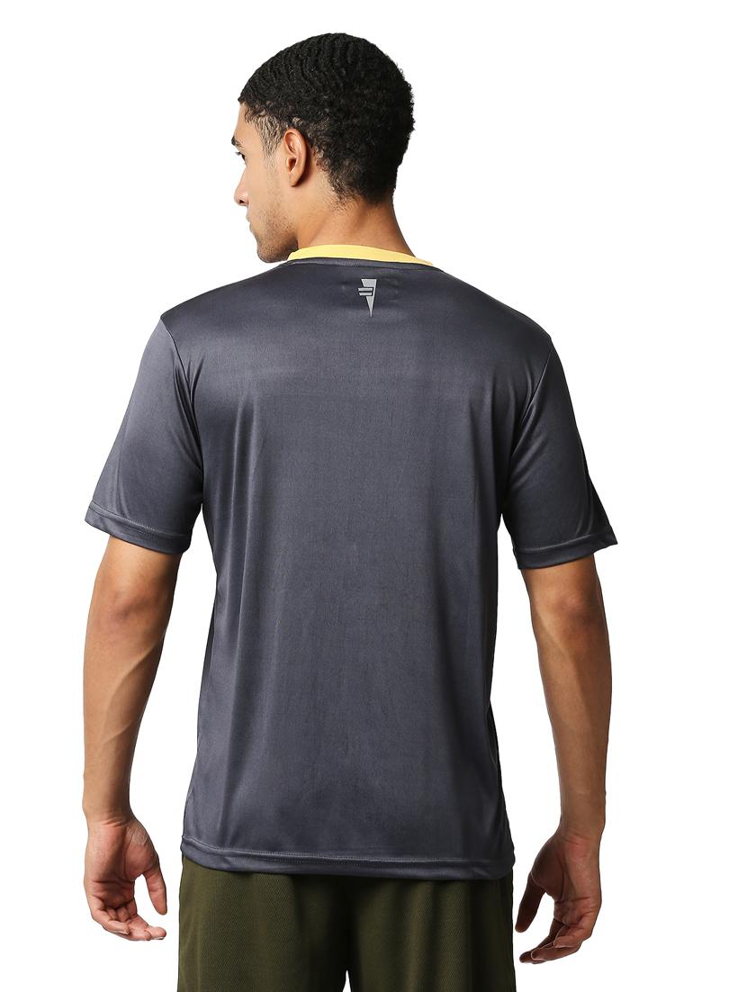 grey solid t-shirt - 18349167 - Zoom Image - 3