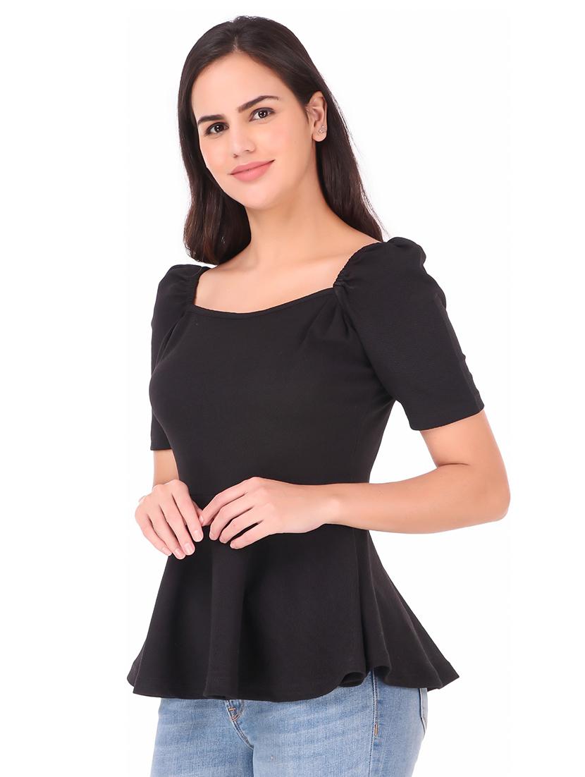 square neck solid top - 18349306 - Zoom Image - 2