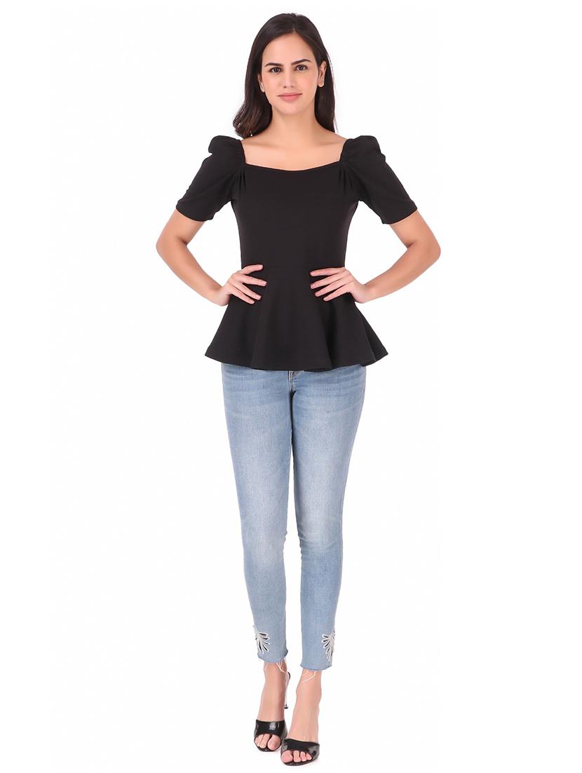 square neck solid top - 18349306 - Zoom Image - 3