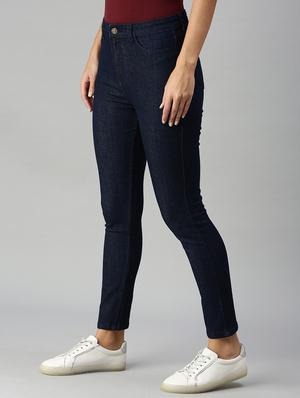 mid rise solid denim jean - 18351179 - Standard Image - 2