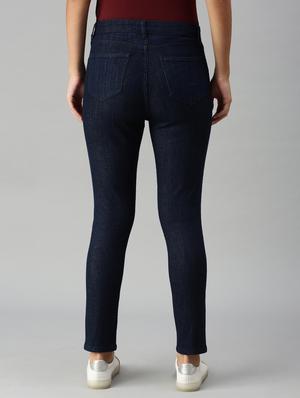 mid rise solid denim jean - 18351179 - Standard Image - 3