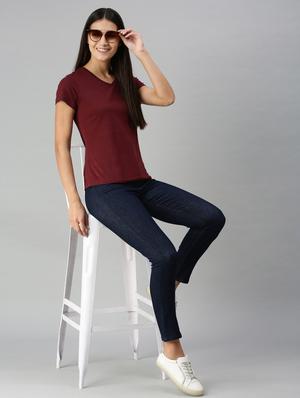 mid rise solid denim jean - 18351179 - Standard Image - 4