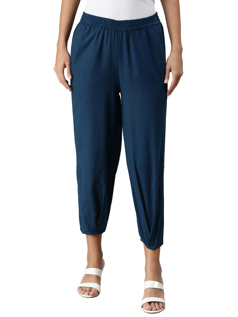 mid rise solid trouser - 18351321 - Zoom Image - 1