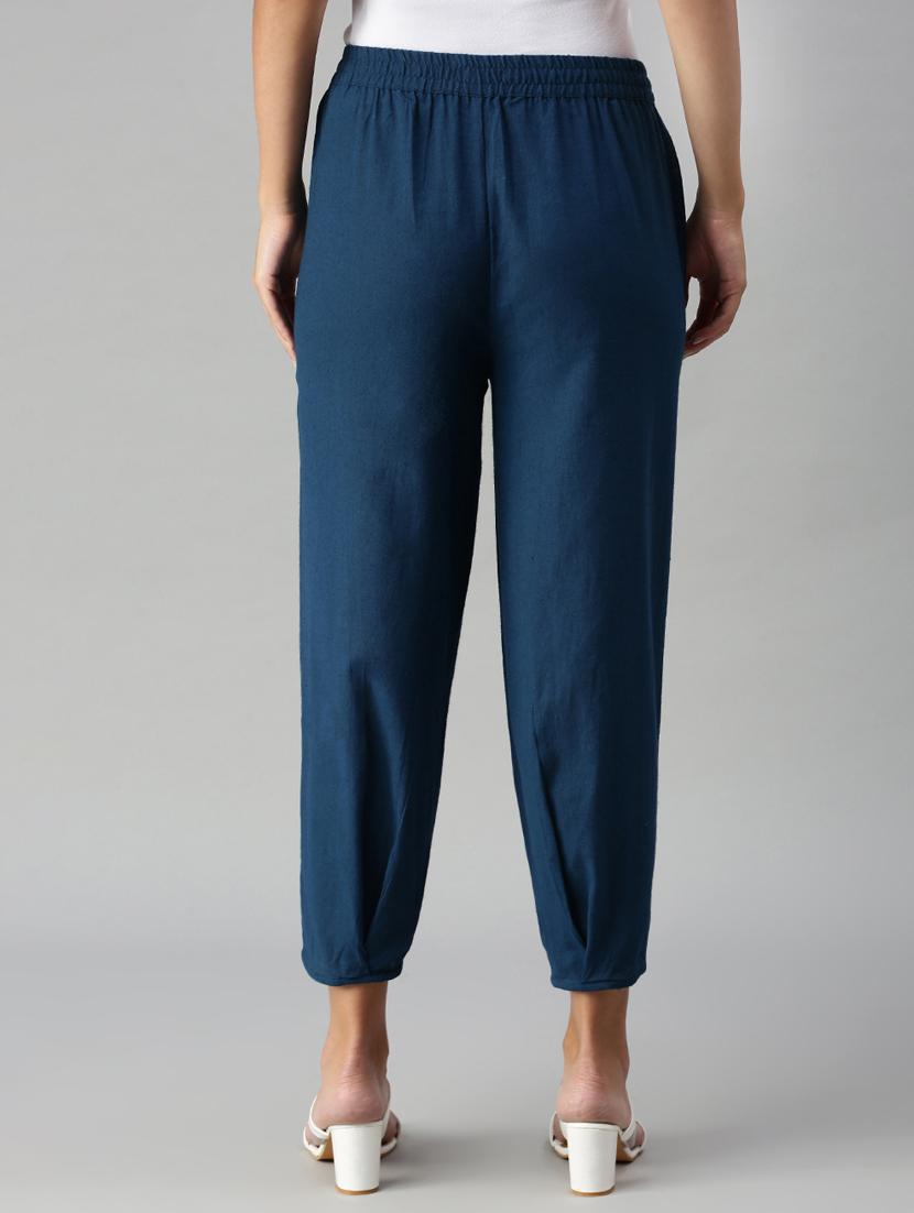 mid rise solid trouser - 18351321 - Zoom Image - 3