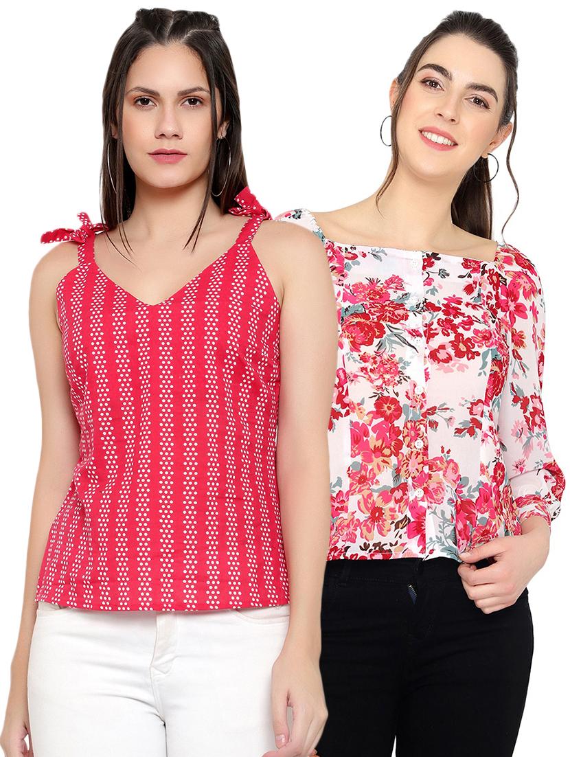 pack of 2 printed combo top - 18351366 - Zoom Image - 1