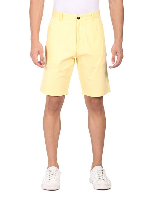 yellow solid short - 18352486 - Standard Image - 1