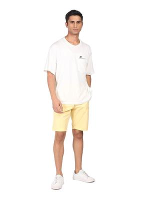 yellow solid short - 18352486 - Standard Image - 5
