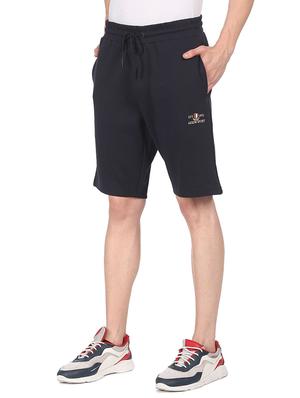navy-blue solid short - 18352518 - Standard Image - 3