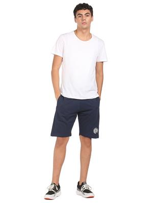 navy-blue solid short - 18352550 - Standard Image - 4