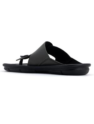 grey leatherette slip on slippers - 18354534 - Standard Image - 3