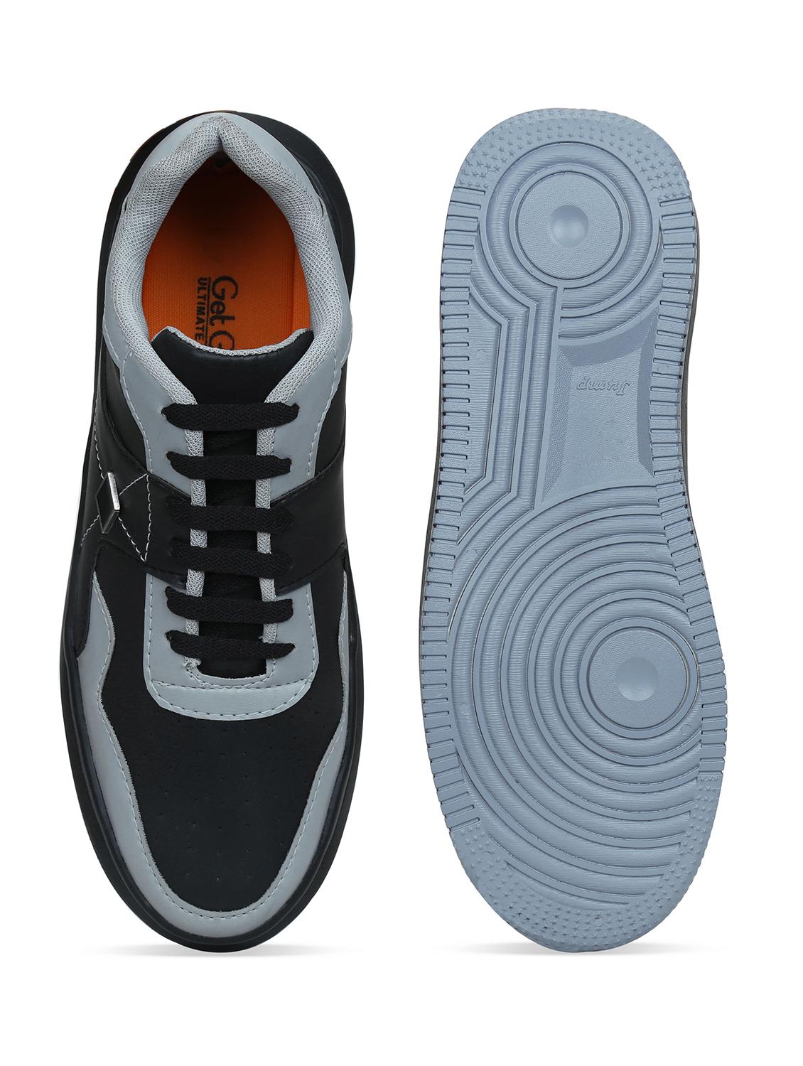 black synthetic lace up sneakers - 18354573 - Zoom Image - 5