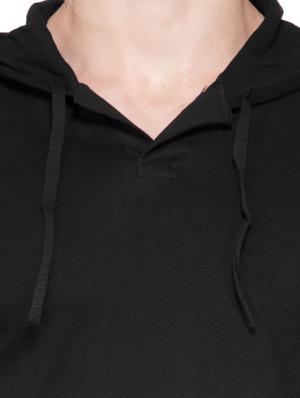 red color-blocked hooded t-shirt - 18354619 - Standard Image - 4
