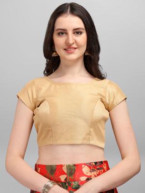 red satin flared lehenga - 18355137 - Standard Image - 5