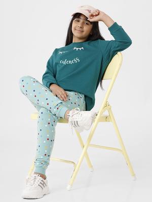 light blue printed jogger trouser - 18355304 - Standard Image - 4