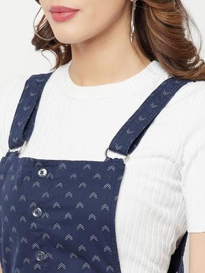 button detail printed dungaree - 18355364 - Standard Image - 5