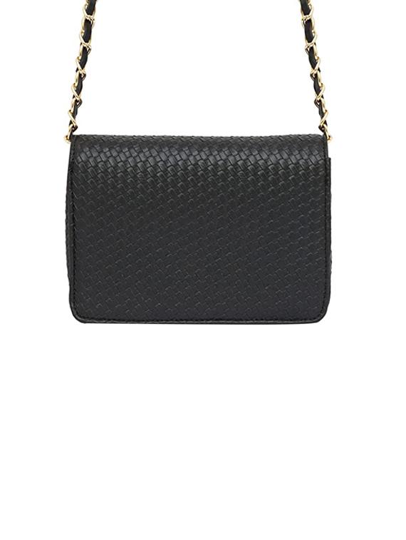 black textured regular sling bag - 18355947 - Zoom Image - 2