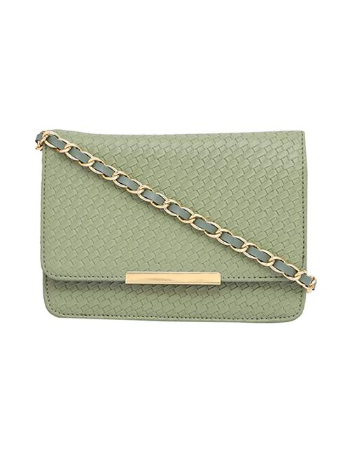 green textured regular sling bag - 18355948 - Standard Image - 1