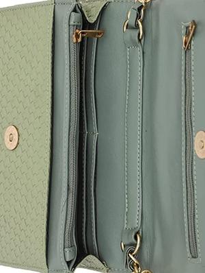 green textured regular sling bag - 18355948 - Standard Image - 3