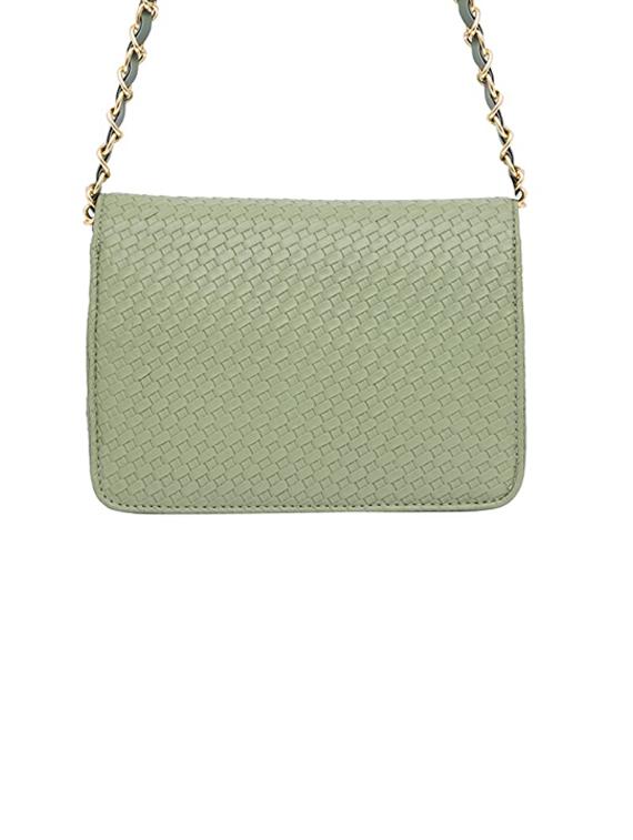 green textured regular sling bag - 18355948 - Zoom Image - 2