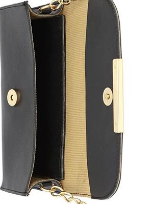 black solid regular sling bag - 18355950 - Standard Image - 3