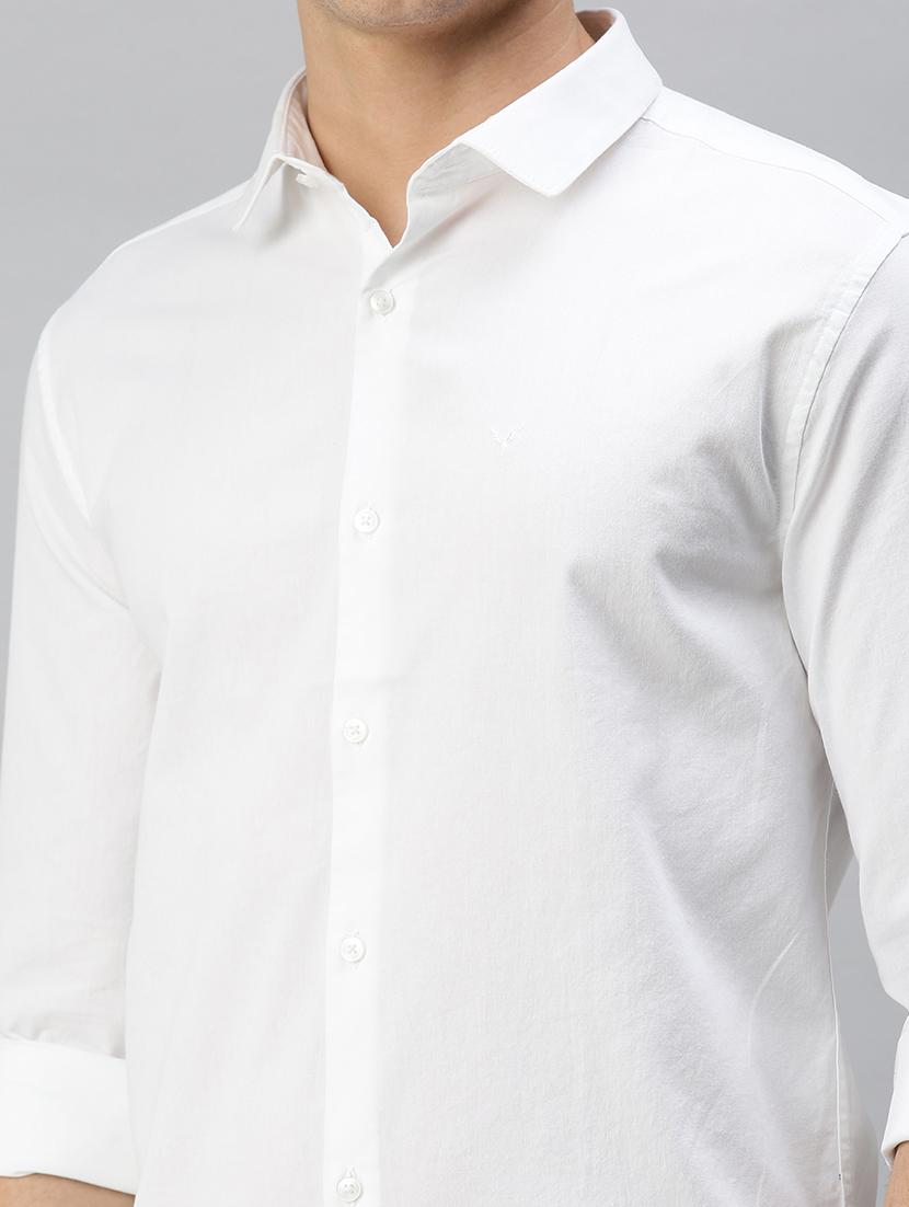 white solid casual shirt - 18356096 - Zoom Image - 5