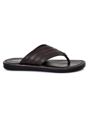 brown synthetic & mesh slip on flip flops - 18356341 - Standard Image - 3