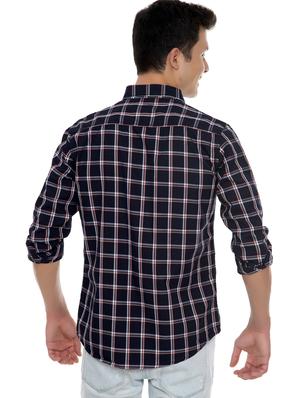 blue checkered casual shirt - 18356707 - Standard Image - 4