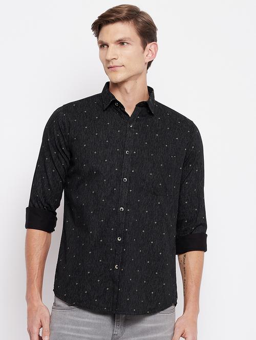 black printed casual shirt - 18356811 - Standard Image - 1