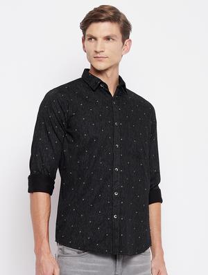 black printed casual shirt - 18356811 - Standard Image - 2