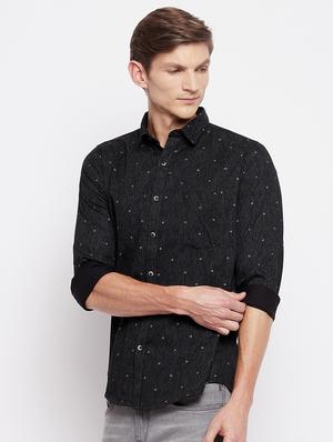 black printed casual shirt - 18356811 - Standard Image - 3