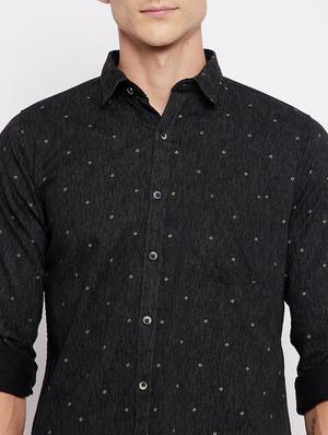 black printed casual shirt - 18356811 - Standard Image - 6