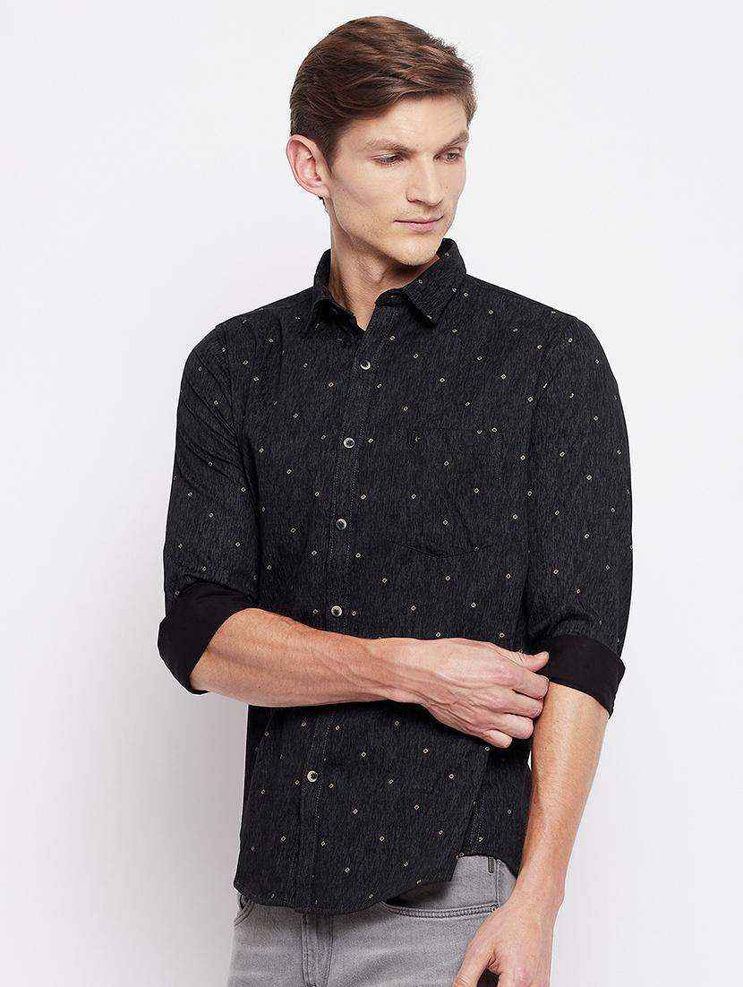 black printed casual shirt - 18356811 - Zoom Image - 3