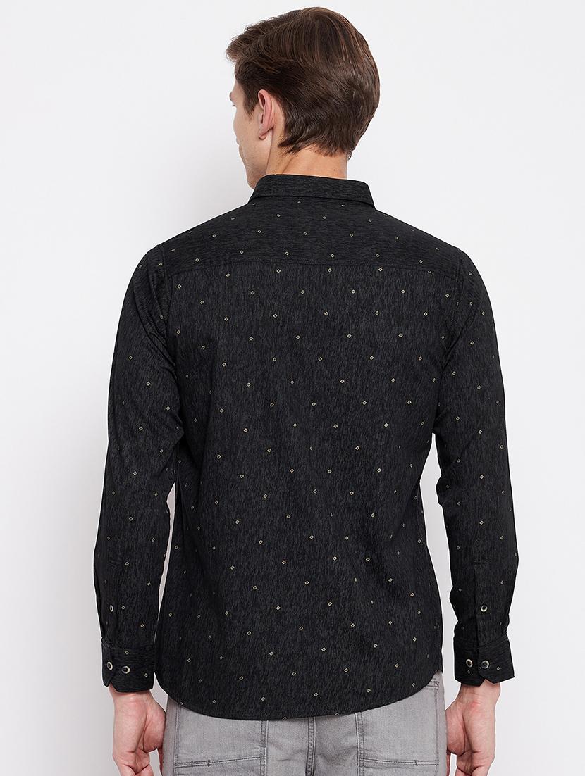 black printed casual shirt - 18356811 - Zoom Image - 4